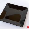 Plato Descartable plástico de 20x20cm color negro