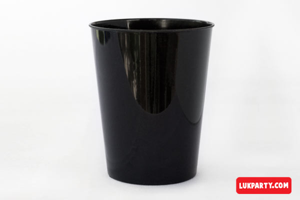 Vaso Descartable plástico 250ml color negro