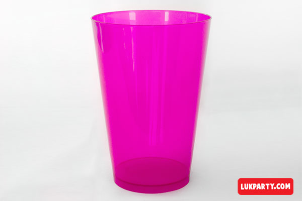 Vaso Descartable plástico 700ml color rosa