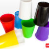 Vasos Descartable plásticos 250ml varios colores